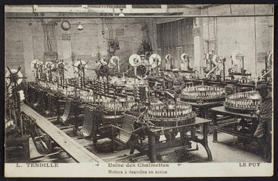 Factory of Lacemaking Les Chalmettes, L. Tendille, in Le Puy, c.1900 by French Photographer